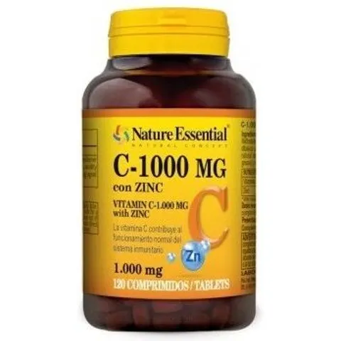 Nature essential vitamina c 1000mg+zinc 120comp. – imagen 4