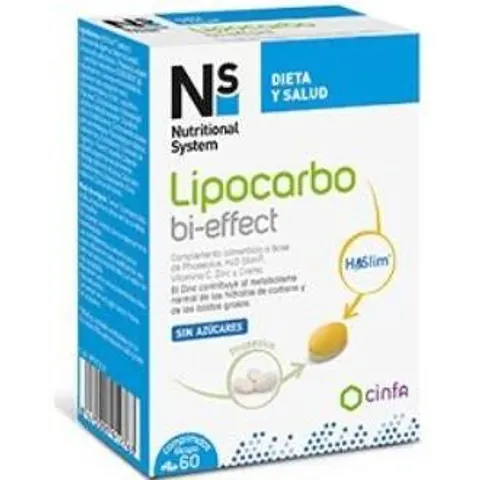 NS Nutritional System NS Lipocarbo Bi-Effect 60comp – imagen 4