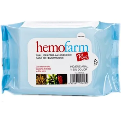 Hemofarm toallitas plus sob 60 u – imagen 3