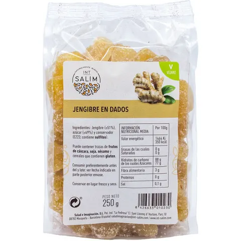 INT-SALIM Jengibre Deshidratado 250 gr – imagen 2