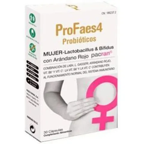 ProFaes4 Probióticos Mujer 30 Cápsulas – imagen 3