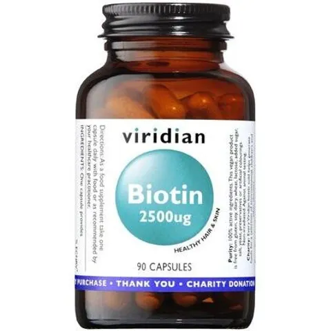 Viridian Biotina 2500 ug 90 Caps – imagen 5