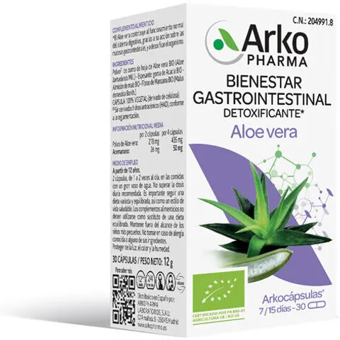 Arkopharma Arkocapsulas Aloe Vera 30 Cápsulas – imagen 2