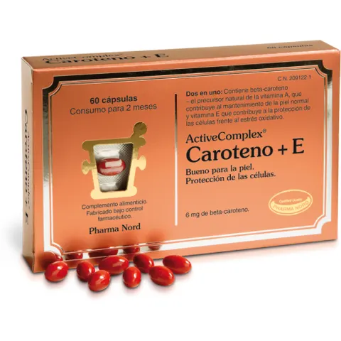 ActiveComplex® Caroteno + E 60 Cápsulas – imagen 3