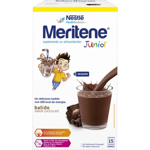 Meritene junior batido chocolate 15sbrs. – imagen 3