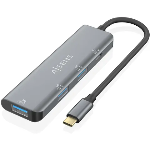 Concentrador USB-C 3.2 (1xUSB 3xUSB-A) Gris - AISENS – imagen 2