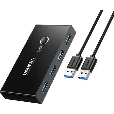 Switch KVM US216 4 Puertos USB 3.0 (Negro) - UGREEN – imagen 2