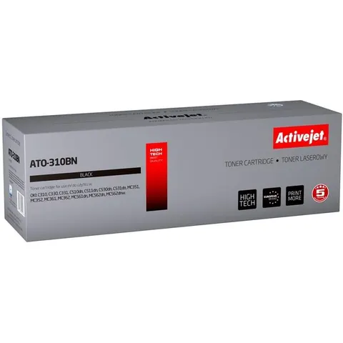 Tóner compatible Oki ATO-310BN (negro) - ACTIVEJET – imagen 2