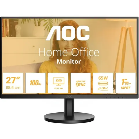 Monitor LED IPS 27" 27B3CA2 Full HD (Negro) - AOC – imagen 2