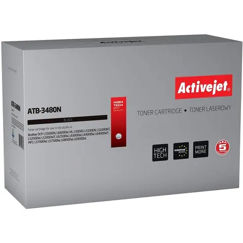 Tóner compatible Brother ATB-3480N (negro) - ACTIVEJET – imagen 2