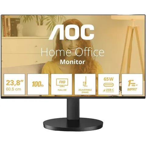 Monitor 23.8" B3 24B3CF2 LED Full HD (Negro) - AOC – imagen 2