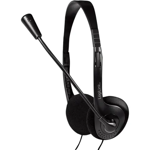 HS0052 Auriculares con Micrófono (Negro) - LOGILINK – imagen 2