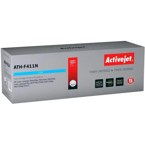Tóner compatible HP ATH-F411N (cian) - ACTIVEJET – imagen 2