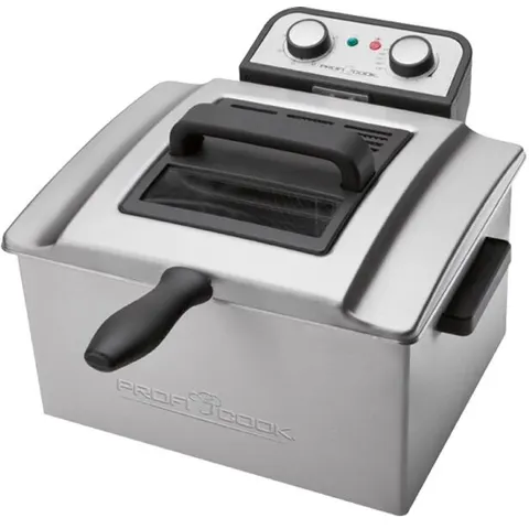 Freidora Doble 3000W 5L (Inoxidable) - ProfiCook – imagen 2
