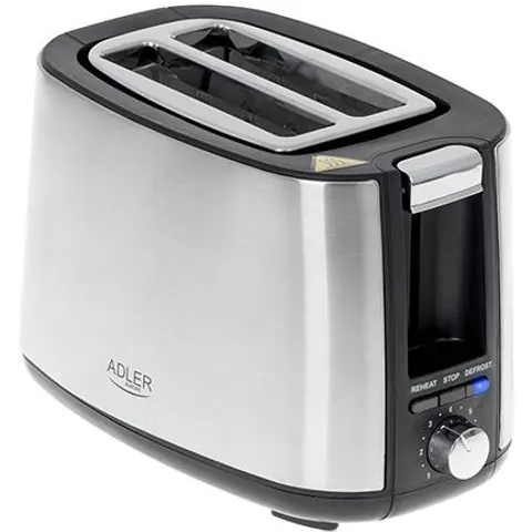 Tostadora 900W (Inoxidable) - ADLER – imagen 2