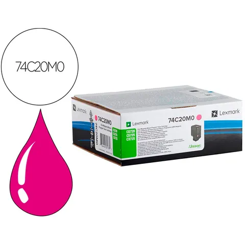 Lexmark 74C20M0 toner magenta – imagen 3