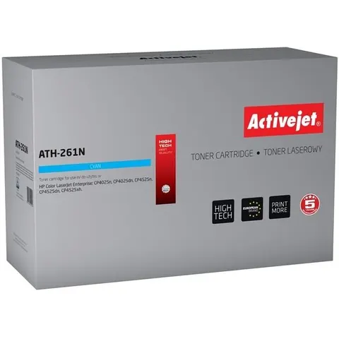 Tóner compatible HP ATH-261N (cian) - ACTIVEJET – imagen 2