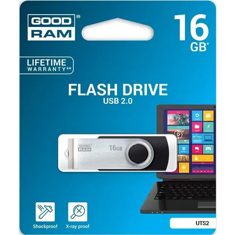 Pendrive USB2.0 16GB UTS2 (Negro) - GOODRAM – imagen 2