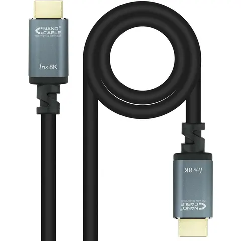 Nanocable Cable HDMI V2.1 8K IRIS A M/M 5 M Negro – imagen 3