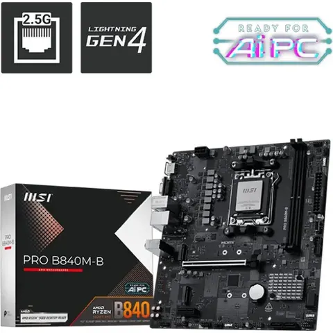 MSI Placa Base PRO B840M-B – imagen 2