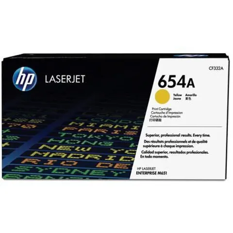 HP 654A (CF332A) toner Amarillo – imagen 3