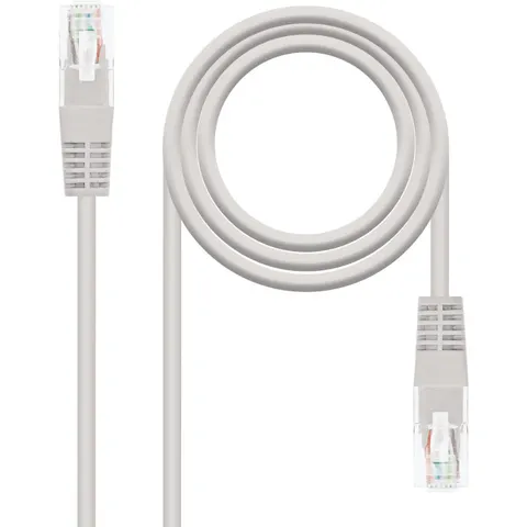 Cable Red RJ45 Cat5e U/UTP Gris (50cm) - Nanocable – imagen 2