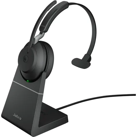 Auriculares Bluetooth Evolve2 65 MS Mono con Base de Carga (Negro) – JABRA – imagen 3