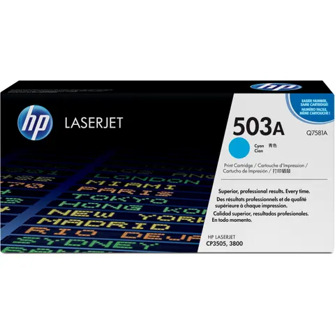 HP Q7581A toner cian 503A – imagen 3