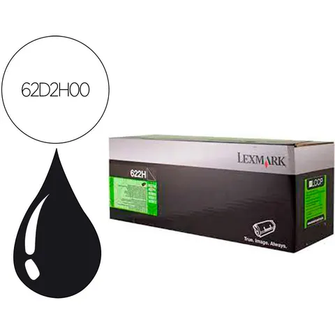 Tóner láser 622H Negro - LEXMARK – imagen 2