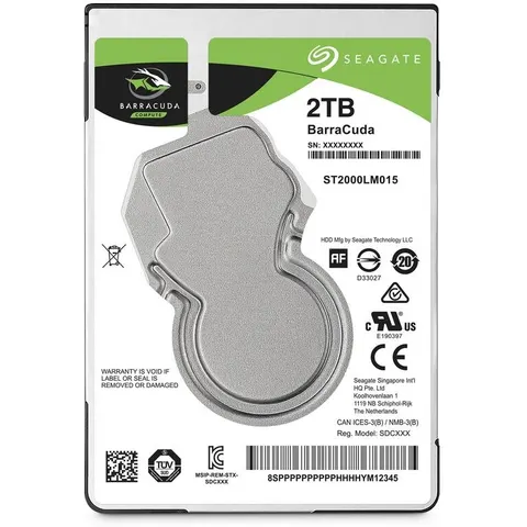 ST2000LM015 - 2,5" HDD 2TB SEAGATE Barracuda Móvil – imagen 2