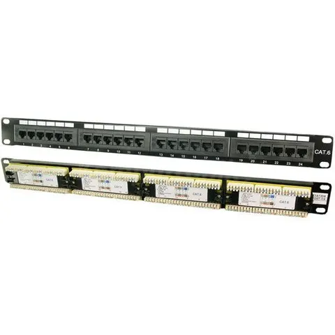 Patch Panel RJ45 24 Puertos CAT6 (Negro) - LOGILINK – imagen 2