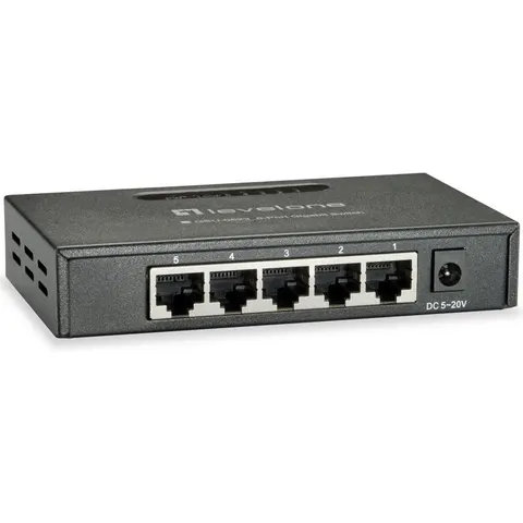 Switch 5 Puertos 10/100/1000Mbps GEU-0523 - LEVELONE – imagen 2