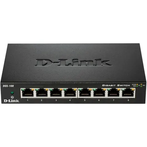 D-Link DGS-108 Negro – imagen 3
