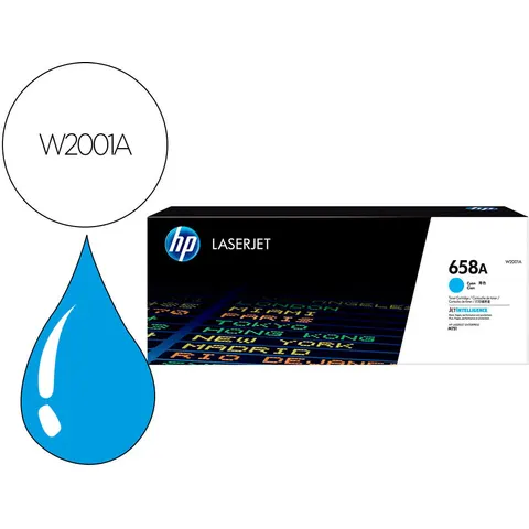 HP 658A toner cian – imagen 5