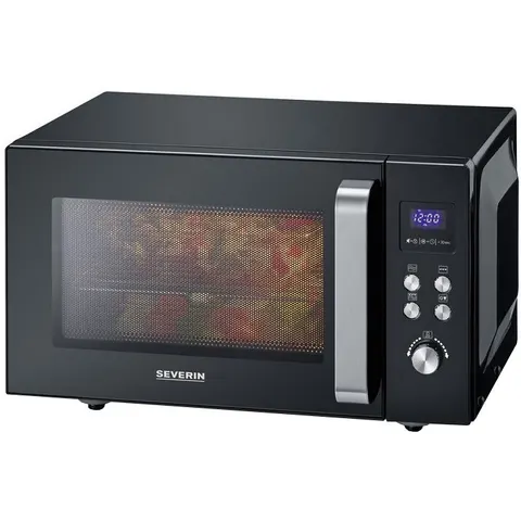 Microondas con Grill 900W 25L (Negro) - SEVERIN – imagen 2