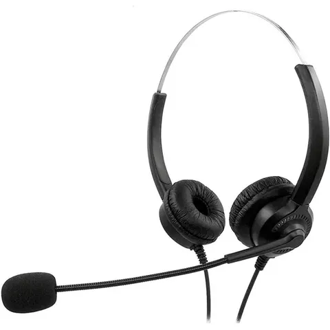 Auricular Binaural Diadema con Micrófono Cable 2 mts - MEDIARANGE – imagen 2