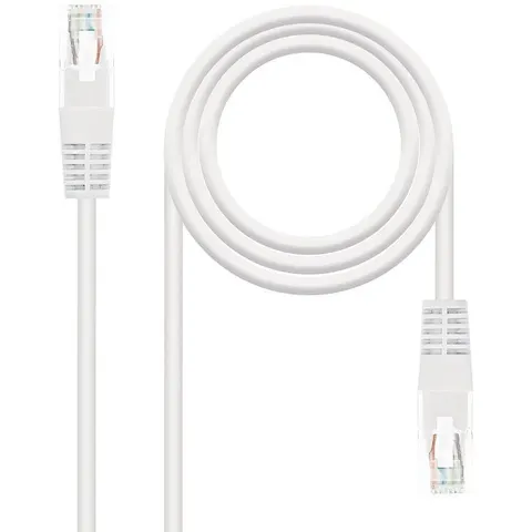 Cable Red RJ45 Cat5e UTP Blanco (5 mts) - Nanocable – imagen 2
