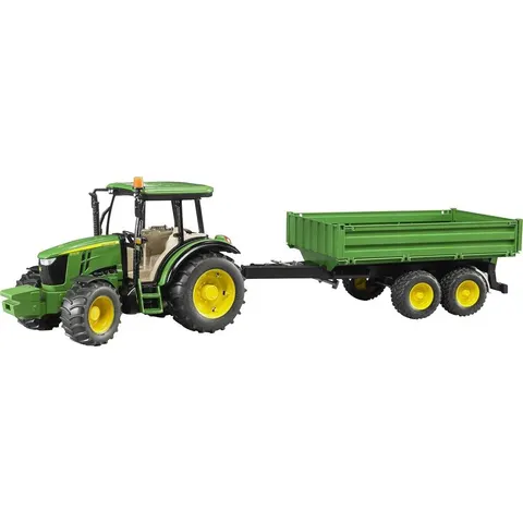 BRUDER Tractor John Deere 5115M con remolque – imagen 2