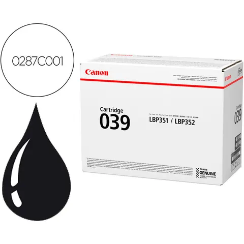 Canon 039 BK toner negro – imagen 3