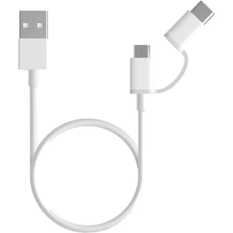 Xiaomi Mi Cable USB a USB Tipo C/Micro USB 30cm – imagen 2