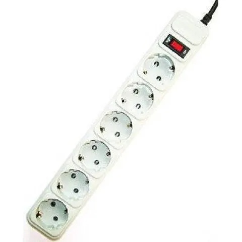 Extensión séxtuple con interruptor blanco (1,8 mts) - GEMBIRD – imagen 2