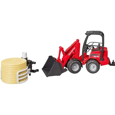 Schäffer Compact 2630 Loader w/ Collet and Bale - BRUDER – imagen 2