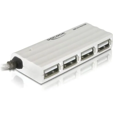 Concentrador USB 2.0 de 4 puertos (blanco) - DELOCK – imagen 2