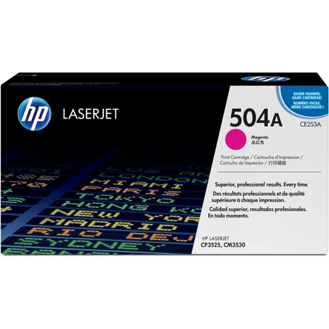 HP 504A (CE253A) toner magenta – imagen 4