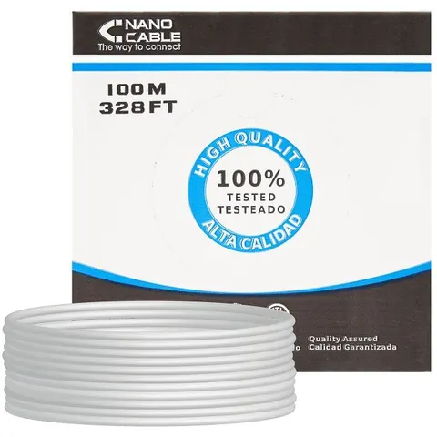 Enrollacables CAT6 U/UTP Gris (100 mts) - Nanocable – imagen 2