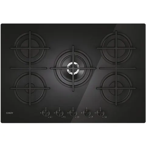 CVG74WTB Placa de gas de 5 zonas (negra) - CANDY – imagen 2