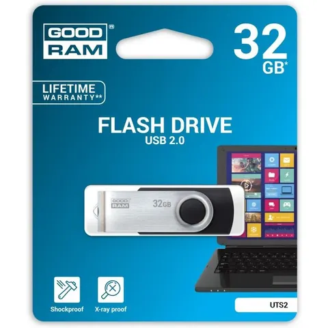 Pendrive USB2.0 32GB UTS2 (Negro) - GOODRAM – imagen 2
