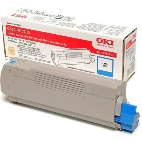 Oki C5600/C5700-Tóner cian (2k) – imagen 3