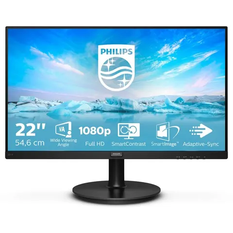 Monitor LED FullHD de 21,5" 221V8A (Negro) - PHILIPS – imagen 2