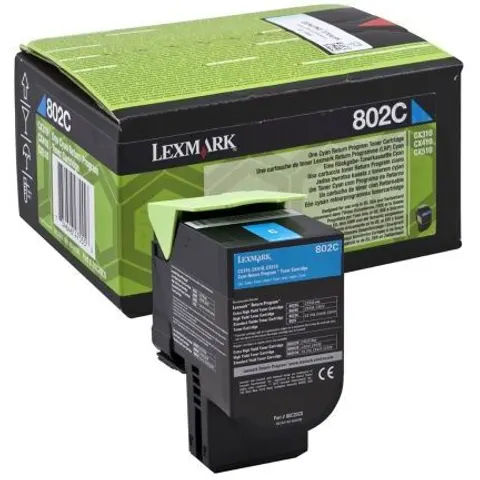 Lexmark 802C (80C20C0) toner cian – imagen 3